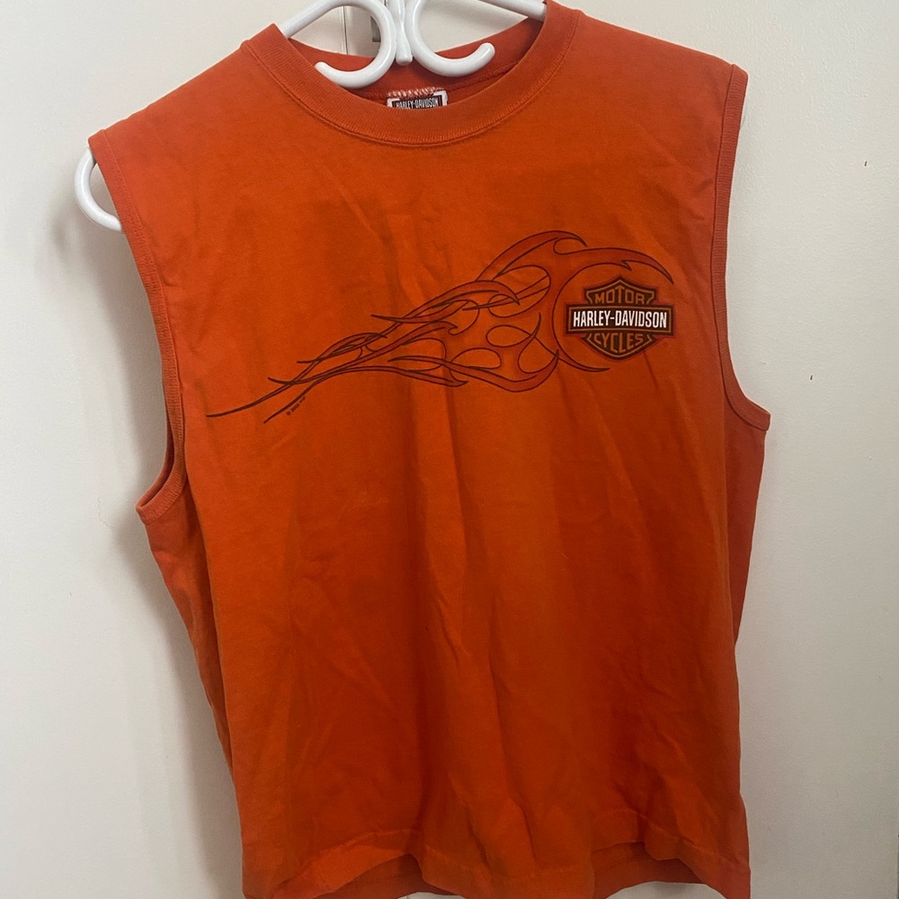 Harley-Davidson Red Graphic Tank Top